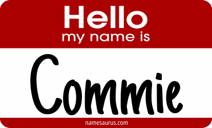 Hello my name is Commie png download