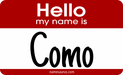 Hello my name is Como png download