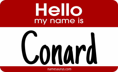 Hello my name is Conard png download