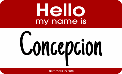 Hello my name is Concepcion png download