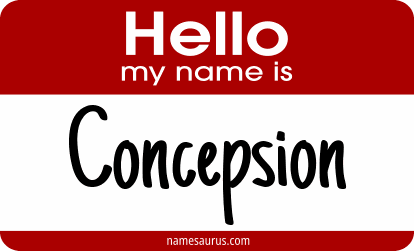 Hello my name is Concepsion png download