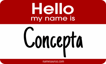 Hello my name is Concepta png download