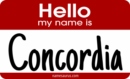 Hello my name is Concordia png download
