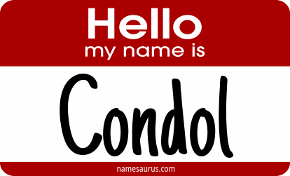 Hello my name is Condol png download