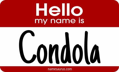 Hello my name is Condola png download