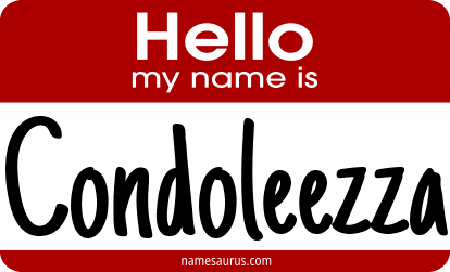 Hello my name is Condoleezza png download