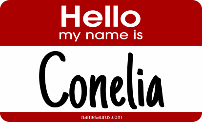 Hello my name is Conelia png download