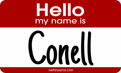 Hello my name is Conell png download