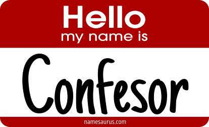 Hello my name is Confesor png download