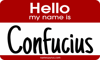Hello my name is Confucius png download