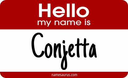 Hello my name is Conjetta png download