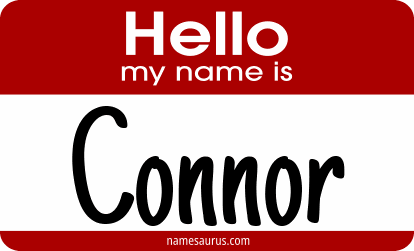 Hello my name is Connor png download