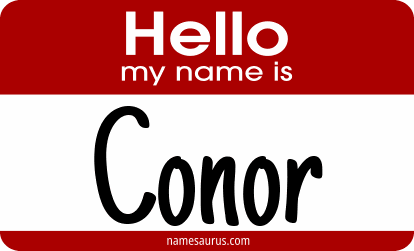 Hello my name is Conor png download