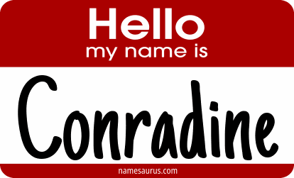 Hello my name is Conradine png download