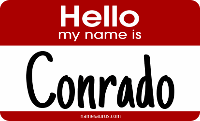 Hello my name is Conrado png download