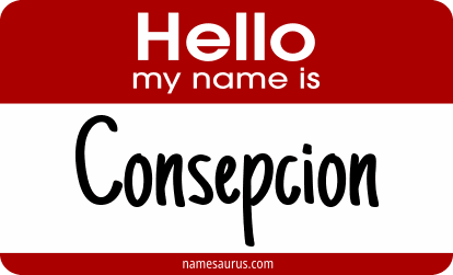 Hello my name is Consepcion png download