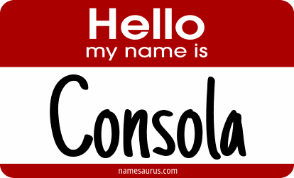 Hello my name is Consola png download