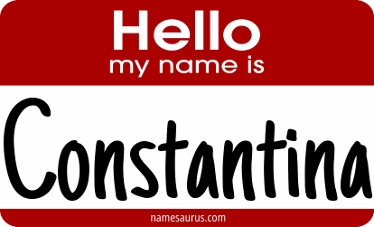 Hello my name is Constantina png download