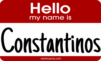 Hello my name is Constantinos png download