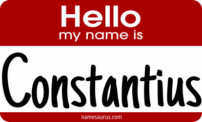 Hello my name is Constantius png download