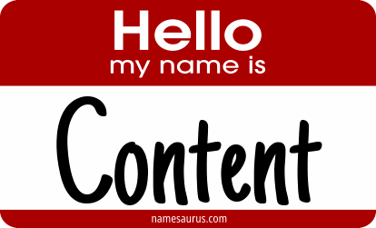 Hello my name is Content png download