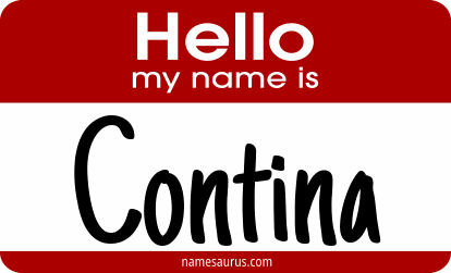 Hello my name is Contina png download