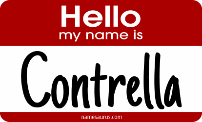 Hello my name is Contrella png download