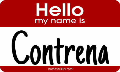 Hello my name is Contrena png download