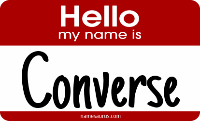 Hello my name is Converse png download