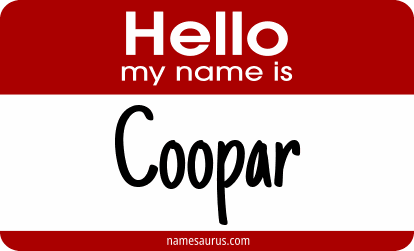 Hello my name is Coopar png download
