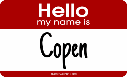 Hello my name is Copen png download