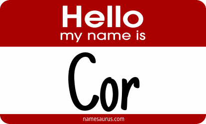 Hello my name is Cor png download
