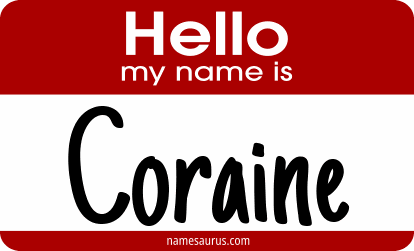 Hello my name is Coraine png download