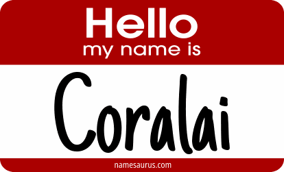 Hello my name is Coralai png download