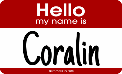 Hello my name is Coralin png download