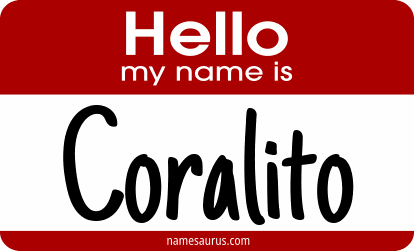 Hello my name is Coralito png download