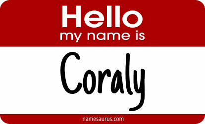 Hello my name is Coraly png download