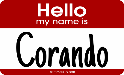 Hello my name is Corando png download