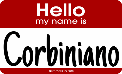 Hello my name is Corbiniano png download