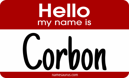 Hello my name is Corbon png download