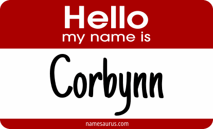Hello my name is Corbynn png download