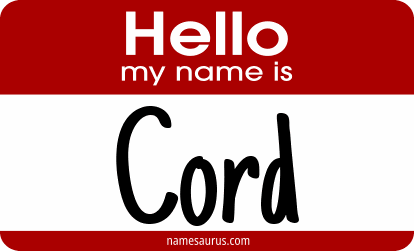 Hello my name is Cord png download