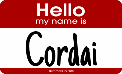 Hello my name is Cordai png download