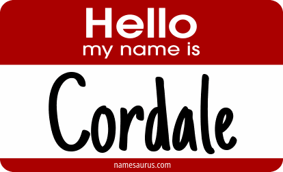 Hello my name is Cordale png download
