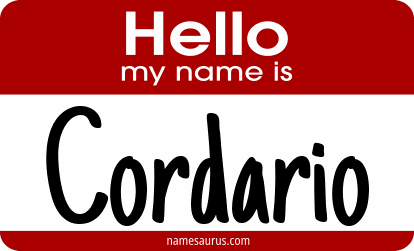Hello my name is Cordario png download
