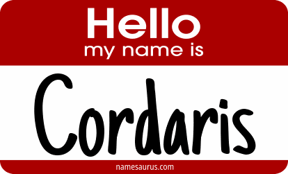 Hello my name is Cordaris png download