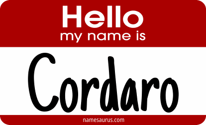 Hello my name is Cordaro png download