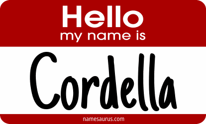 Hello my name is Cordella png download