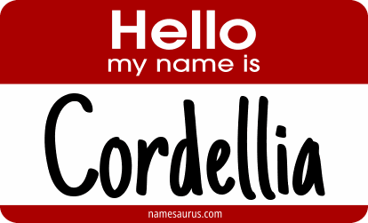 Hello my name is Cordellia png download