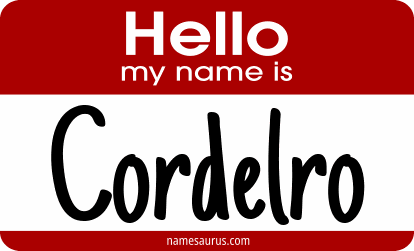 Hello my name is Cordelro png download